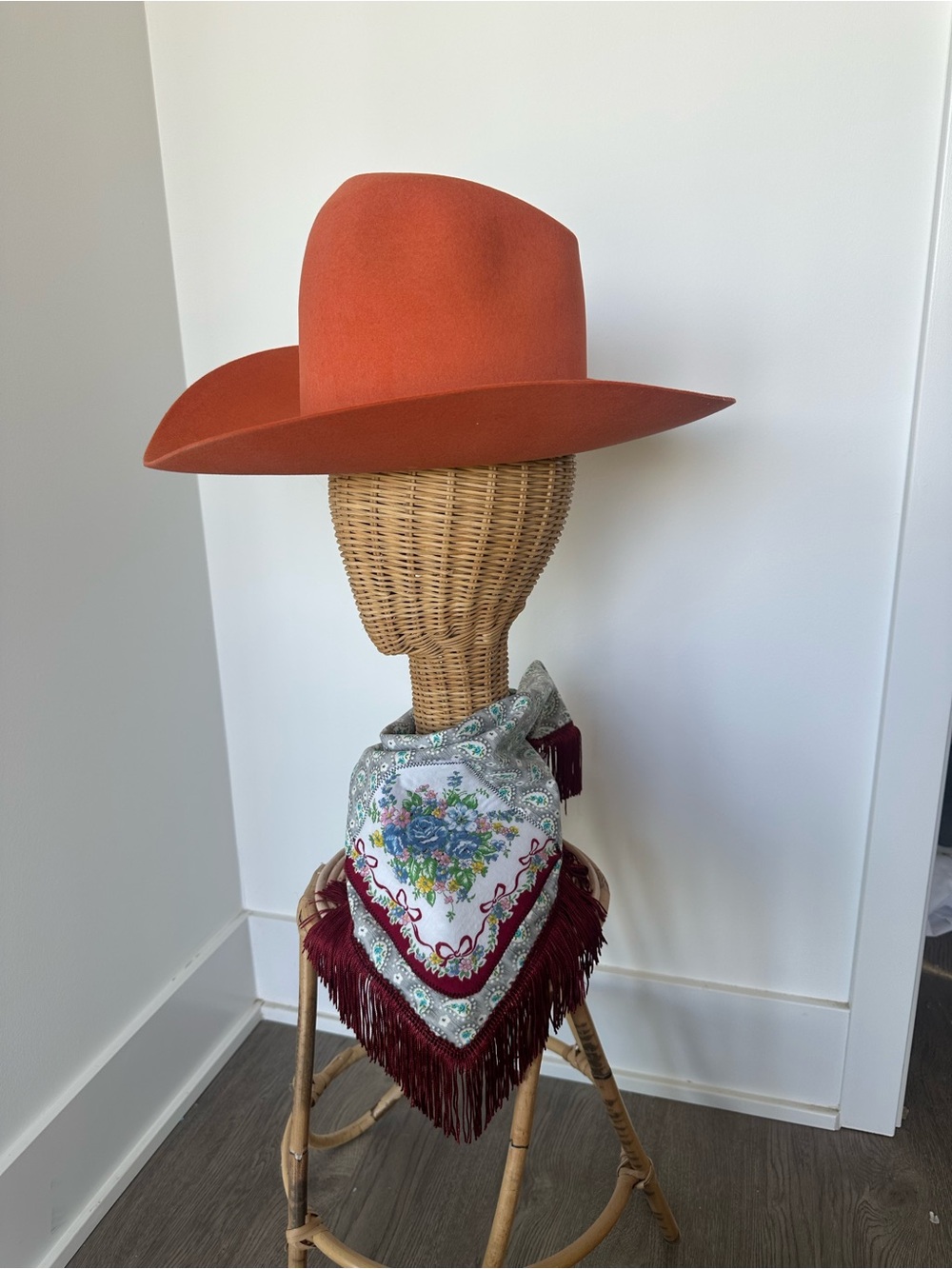Fringe cowgirl scarf